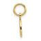 14K Yellow Gold Angel Charm Pendant Religious Jewerly 16mm x 13mm